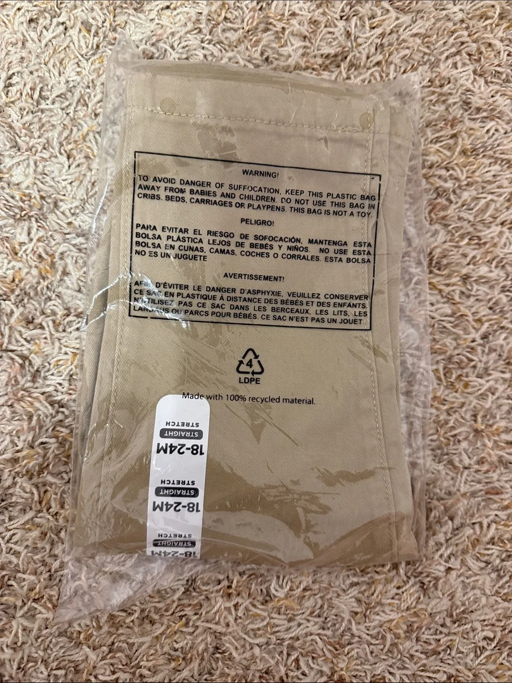 The Children's Place Flax Straight Stretch Chinos